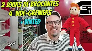 Geeklye 2 Jours de Brocantes 4 Vide Greniers en tout : jouets vintages, 45 tours, DVD, Bd, goodies