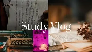 STUDY VLOG | writing English notes | Reading a lot | planner making | feb setup flip-through 🤯