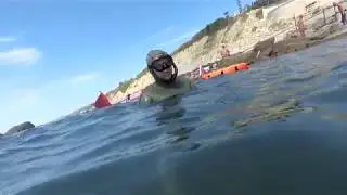 Архипо Осиповка.  Черное море.  Дайвинг на пляже  2018 год.  крабы