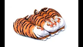 Making of the year of tiger e-card with C4D (time-lapse)