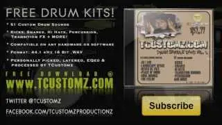 FREE DRUM KITS - TCustomz Drum Sample Pack Vol. I - Hip Hop, Rap, Boom Bap, Sampled Drums