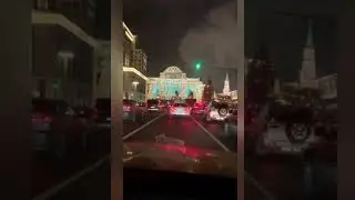 Новогодняя ночь в Москве под новогоднюю музыку
