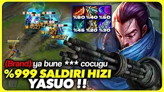 ÇOK HIZLI KAYIYOR !! %999 SALDIRI HIZI YASUO !! TERMİNATÖR YASUO !!