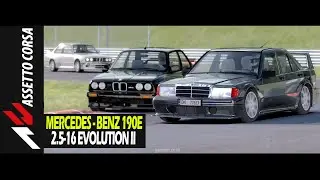 The Legendary Sports Sedan Mercedes Benz 190E 2 5 16 Evo II in Assetto Corsa