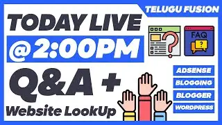 Website Look-Up + Ask Your Questions About Blogger | WordPress | AdSense | Blogging
