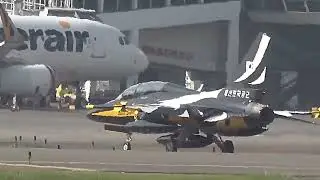 2023 韓國黑鷹降落台灣全紀錄대한민국 공군ROKAF 'Black Eagles' acrobatic team makes refueling stop at Kaohsiung.韩国军机来台