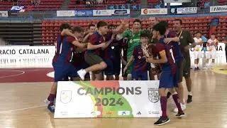 Resum Final Copa Catalunya Futbol sala Cadet  - Industrias Santa Coloma -  Barça (2-3)