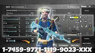 NEW UPDATE 3.8🔥BEST SENSITIVITY CODE + CONTROL SETTINGS BGMI/PUBG MOBILE