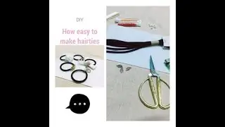 How easy to make hairties/ Cách làm cột tóc dễ dàng