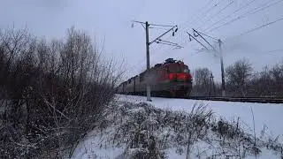 ВЛ 80С Тяжелый состав  Прямая ЛУХМАНОВКА- ПОГОРЕЛЫ!