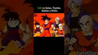 Cell vs Goku, Trunks, Gohan y Krilin #DragonBallZ