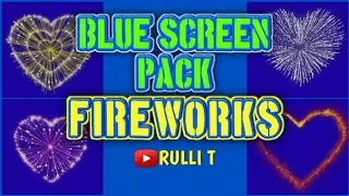 Green Screen PACK [1080p] - HEARTBURST FIREWORKS LOVE COUPLE MARRIED ANIVERSARY HANABI EXPLOSION 🔊