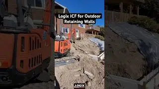 Logix ICF for Outdoor Retaining Walls. #constructiontech #icf #construction #constructionindustry