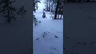 Самодельный снегоход!