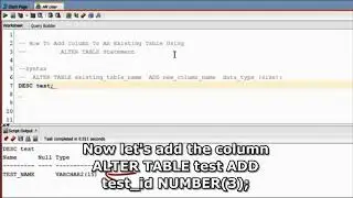 SQL tutorial 22  How to Add   Delete column from an existing table using alter table  computer tips