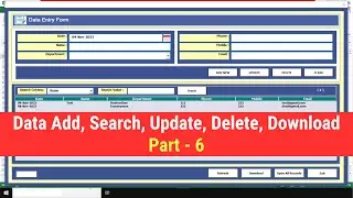 Creating Advanced Excel User Form Step by Step with Excel VBA - Part 6