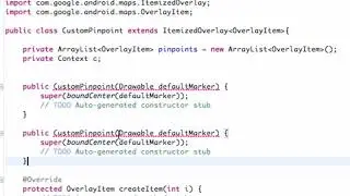 Android Developing Applications Tutorial 139 ItemizedOverlay to draw on our Map
