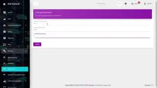 How to change login password | PHP Radius