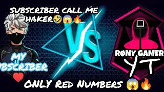 Free Fire 1 v 1 Custom Game Play | Only Red Numbers 😱🔥 | #freefire#ff#gameplay