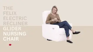 🇭🇲 Felix Electric Glider Recliner Nursery Chair in Sea Shell