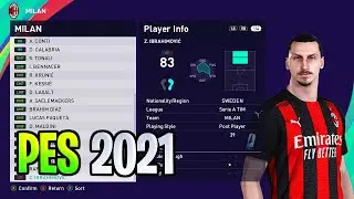Ac Milan players Ratings & Faces | PES 2021