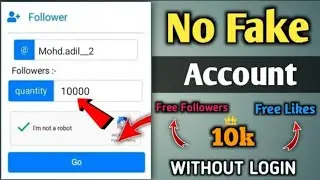 (WITHOUT LOGIN) get 10k Free instagram followers | followers kaisebadhaye instagram par 2021