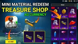 MINI MATERIAL IN BGMI TREASURE SHOP | MINI MATERIAL FROM AG CURRENCY BGMI