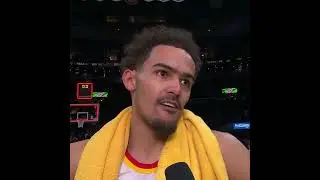 Trae Young post match interview. 'I felt like I was letting my team down in the first half. #hawks