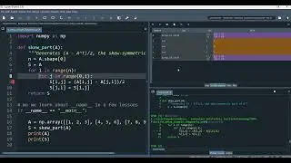 Debugging with Python about Skew-symmetric Matrix
