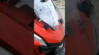 RedMotoShield Full Crash Guard & J.Com Top Box Bracket w/side panniers bracket on my Honda ADV 160.