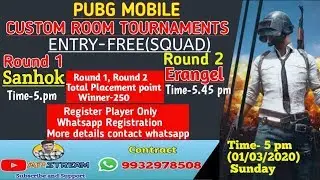 Pubg Mobile Customs  Live . with AP Stream