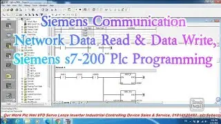 Siemens Communication Network Data Read & Data Write, Siemens s7-200 Plc Programming