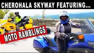 Gold Wings Riding Cherohala Skyway with Moto Ramblings | Two Wheels of Suches Campground.
