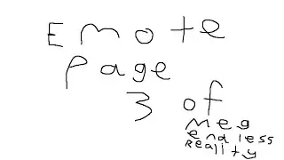 Emote Page 3 of Meg Endless Reality.