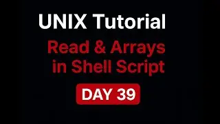UNIX Tutorial – Read & Arrays in Shell Script | Day 39