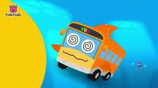 Baby Shark Bus | The shark bus goes round and round | Bus Songs | Pinkfong Songs for Children