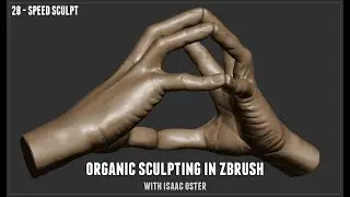Organic Sculpting in Zbrush - 28 Speed Sculpt