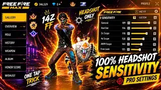Free Fire Headshot setting 2026 ⚡ Best Sensitivity Settings ⚙️| Sensitivity + Hud Settings Free Fire