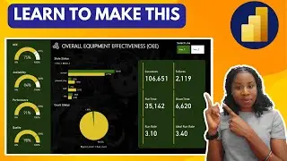 POWER BI PROJECT: OVERALL EQUIPMENT EFFECTIVENESS REPORT || Power BI Step-by-Step Tutorial