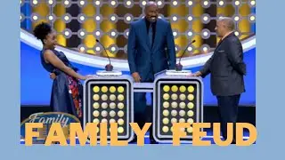 FAMILY FEUD  AFRICA - AFRICAN NAMES AND ACCENT, DO AFRICANS GO TO SCHOOL ? WEAR SHOES ?  -REVIEW