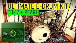 Roland TD-17 v2 - Vintage Pearl - Acoustic to Electronic Drum Set