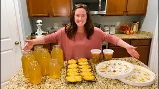 Preserving and cooking all things apple with apple hand pies, apple juice, and dehydrated apples. 🍎