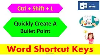 Shortcut Keys of Microsoft Word