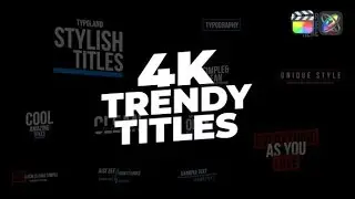 Trendy Titles FCPX & Apple Motion Templates Free download | Free Plugins