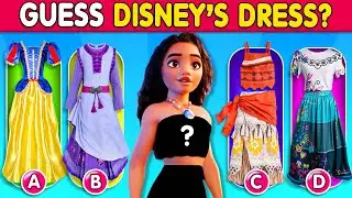 🔥 Guess the Disney Character by DRESS and by their VOICE | Moana 2 Movie 2024