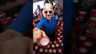 Joe Biden at a party with A.I.