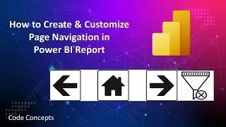 page navigation using buttons in power bi | power bi page navigation menu
