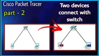 Cisco packet tracer ||  Switch & two end devices connection || packet tracer || Simulation || part-2