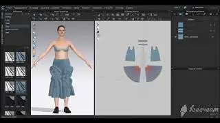 CLO3D - трансформация объемной формы модели под влиянием свойств материалов