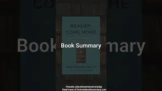 Reader, Come Home - 1 Minute Book Summary and Review #Shorts